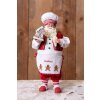 Clayre & Eef 65227 Ozdoba bożonarodzeniowa ojciec czerwony styl wiejski 16x8x28 cm