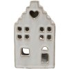 Clayre & Eef 6CE1588M Świecznik Christmas Cottage Beige 9x7x14 cm