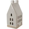 Clayre & Eef 6CE1591L Domek dekoracyjny z diodami LED beżowy 9x8x18 cm