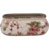 Clayre & Eef 6CE1603S Doniczka do wnętrz różowo-beżowa 18x7x7 cm