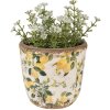 Clayre & Eef 6CE1609XS Doniczka do wnętrz beżowo-żółta Ø 11x10 cm