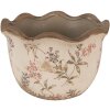 Clayre & Eef 6CE1617M Doniczka ceramiczna beżowo-różowa Ø 17x11 cm
