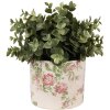 Clayre & Eef 6CE1623S Doniczka do wnętrz beżowo-różowa Ø 12x10 cm