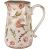Clayre & Eef 6CE1624L Dzbanek dekoracyjny beżowo-różowy 21x15x23 cm