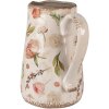 Clayre & Eef 6CE1624L Dzbanek dekoracyjny beżowo-różowy 21x15x23 cm