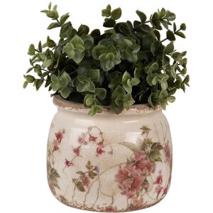 Clayre & Eef 6CE1628M Doniczka Inside Beige Pink Ø 16x13 cm