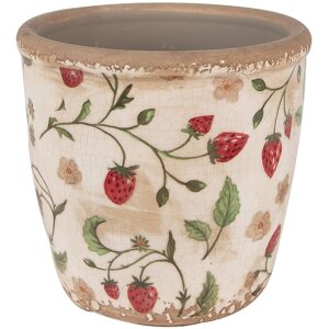 Clayre & Eef 6CE1631M Doniczka Inside Beige Red...