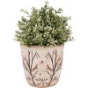 Clayre & Eef 6CE1641M Doniczka do wnętrz beżowo-brązowa Ø 14x13 cm
