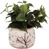 Clayre & Eef 6CE1642L Doniczka do wnętrz beżowo-brązowa Ø 20x15 cm