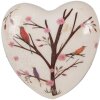 Clayre & Eef 6CE1648 Serce dekoracyjne beżowo-brązowe 12x12x4 cm