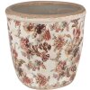 Clayre & Eef 6CE1649M Doniczka do wnętrz beżowo-różowa Ø 14x13 cm
