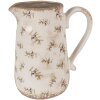 Clayre & Eef 6CE1671L Dzbanek dekoracyjny beżowy 21x15x23 cm