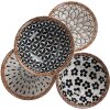 Clayre & Eef 6CEBO0064 Miska na zupę biało-czarna Ø 15x5 cm - 300 ml