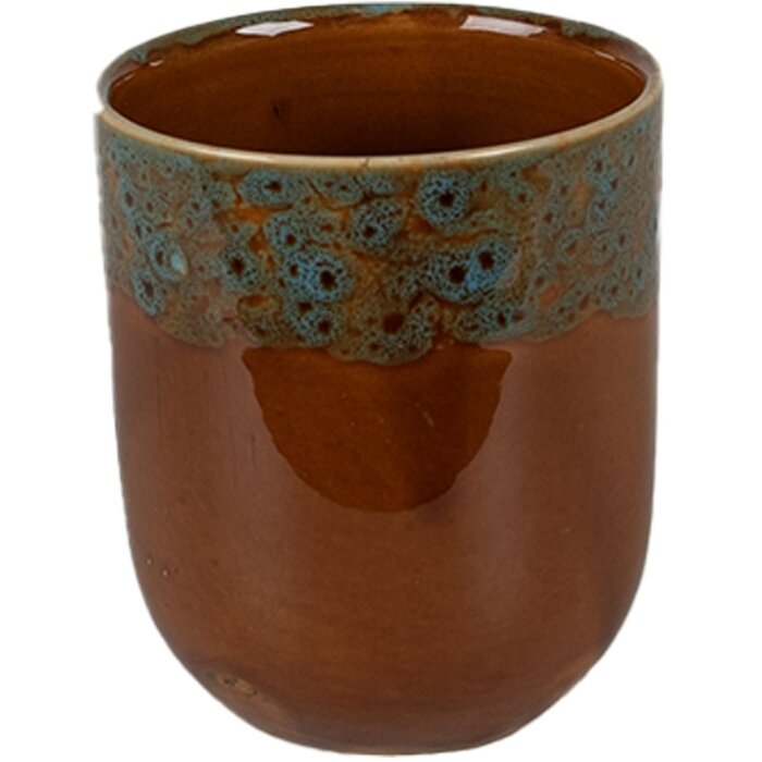 Clayre & Eef 6CEMU0137 Kubek brązowy Ø 7x8 cm - 150 ml