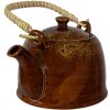 Clayre & Eef 6CETE0136 Czajniczek brązowy Ø 14x12 cm - 750 ml