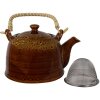 Clayre & Eef 6CETE0136 Czajniczek brązowy Ø 14x12 cm - 750 ml