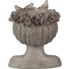 Clayre & Eef 6PR3896 Doniczka do wnętrz szara 22x20x26 cm