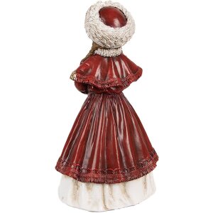 Clayre & Eef 6PR3943 Dekoracja Dziewczynka czerwona 9x7x17 cm