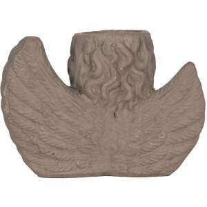 Clayre & Eef 6TE0401S Doniczka do wnętrz Angel Grey 23x13x17 cm