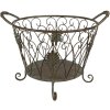 Koszyk do przechowywania Clayre & Eef (zestaw 2 sztuk) zielony, brązowy 41x33x29 - 35x28x24 cm
