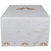 Clayre & Eef BSLC64 Bieżnik na stół beżowo-brązowy 50x140 cm Bawełniany Bunny Country House