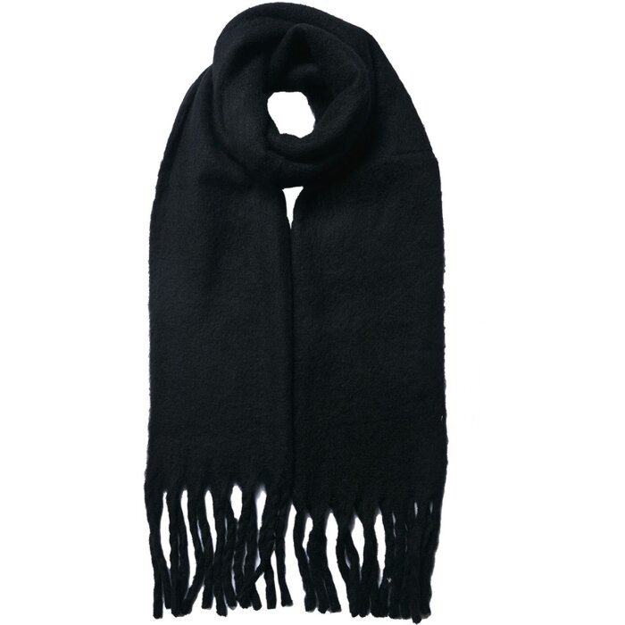 Juleeze JZSC0794Z Szalik damski czarny 38x200 cm
