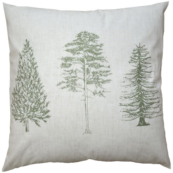 Clayre & Eef NPT20 Poszewka na poduszkę beżowo-zielona 45x45 cm