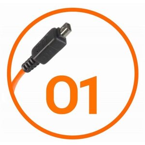 Kabel połączeniowy aparatu Miops Olympus O1 Orange