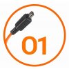 Kabel połączeniowy aparatu Miops Olympus O1 Orange