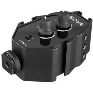 Boya BY-MP4 adapter audio do smartfona DSLR kamera 3 buty...