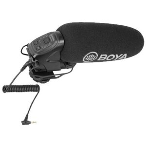 BOYA BY-BM3032 mikrofon kierunkowy do rejestratorów audio DSLR z filtrem dolnoprzepustowym