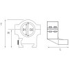 Zestaw montażowy stożka 25-30 mm Dual-T Ring Bracket Black