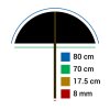 Falcon Eyes reflex parasol UR-32T dyfuzor biały 80 cm