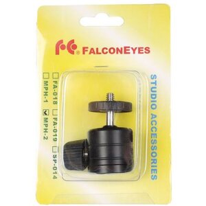 Falcon Eyes Mini głowica kulowa czarna MPH-2 gwint 1/4" i 3/8"