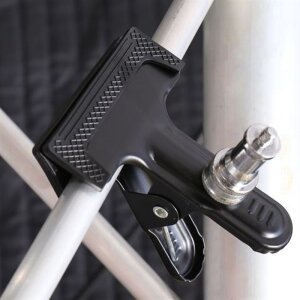 Zacisk Falcon Eyes CL-CLIP z adapterem króćca o szerokości 76 mm i grubości do 40 mm