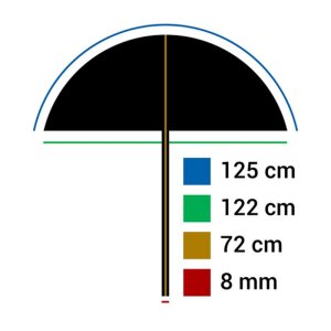 Parasol StudioKing Reflex UBT102 Diffuse White 125 cm