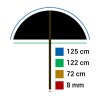 Parasol StudioKing Reflex UBT102 Diffuse White 125 cm