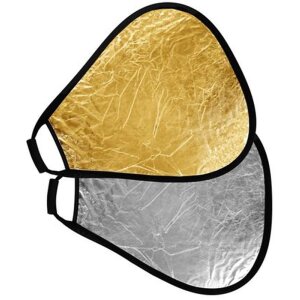Odbłyśnik StudioKing CRGGS60 Gold Silver z uchwytem 60 cm