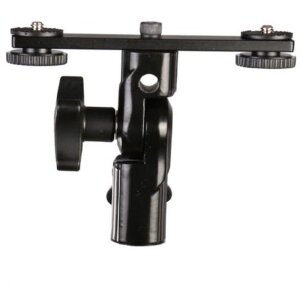 Uchwyt uchylny Falcon Eyes CLD-14A Twin Mount z 2 adapterami gorącej stopki HS-20M