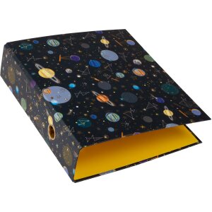 Teczka z motywem Goldbuch Universe 2 ringi mechanizm 5 cm grzbiet DIN A4 złota