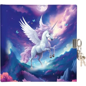 Pamiętnik Goldbuch z zamkiem Diana Unicorn 16,5x16,5 cm...