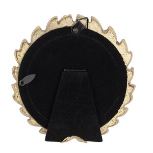 Clayre & Eef 2F1051 Ramka na zdjęcia 11x2x11 cm / Ø 8 cm w kolorze złotym
