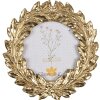 Clayre & Eef 2F1051 Ramka na zdjęcia 11x2x11 cm / Ø 8 cm w kolorze złotym