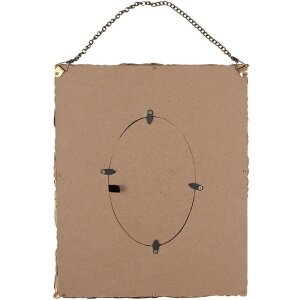 Clayre & Eef 2F1052 Ramka na zdjęcia 23x3x28 cm / 10x15 cm w kolorze złotym