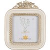 Clayre & Eef 2F1059 Ramka na zdjęcia 11x2x13 cm / 9x9 cm w kolorze białego złota
