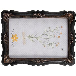 Clayre & Eef 2F1067 Ramka na zdjęcia 14x2x19 cm / 10x15 cm czarno-brązowa