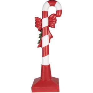 Clayre & Eef 5PR0127 Dekoracja Candy Cane 35x23x100 cm Czerwony Biały