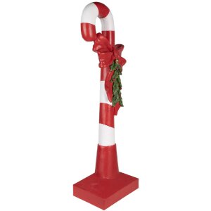 Clayre & Eef 5PR0127 Dekoracja Candy Cane 35x23x100 cm Czerwony Biały