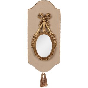Clayre & Eef 62S292 Lustro 20x2x44 cm Beżowo-złoty kolor