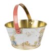 Clayre & Eef 6BL0107 Koszyk Ø 19x10 cm biały